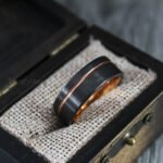 Couple Rings, Black Wedding Bands, Matching Wedding Rings - Image 9
