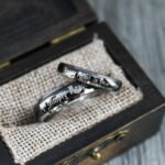 Simply Meant To Be Rings, Simply Meant To Be Wedding Bands, Black Wedding Bands - Image 4