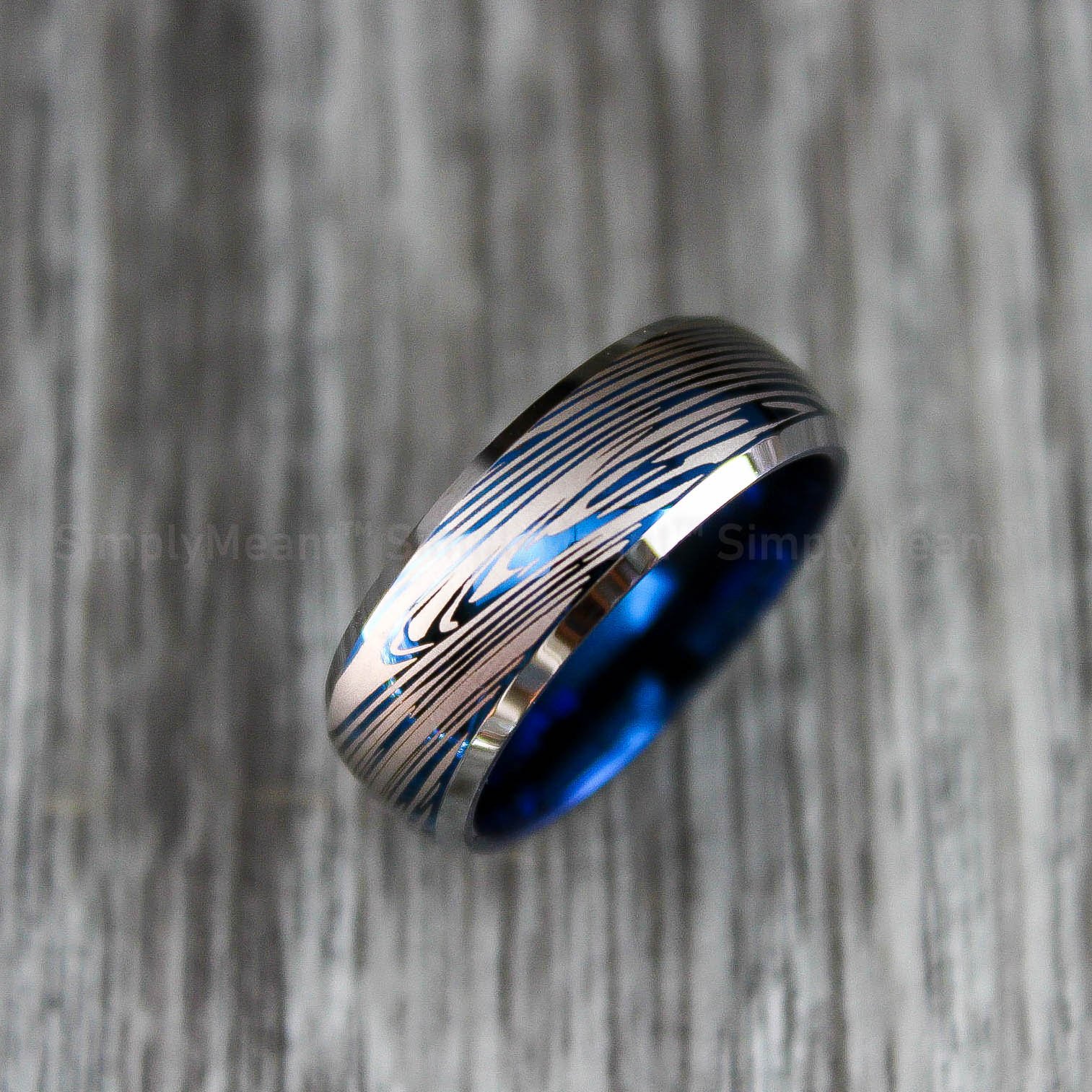 IMG_1580 Damascus Steel Ring, Damascus Steel Wedding Band, Damascus Steel Wedding Ring - Image 1