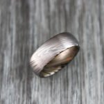 Damascus Steel Ring, Damascus Steel Wedding Band, Damascus Steel Wedding Ring