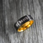 Til Death Do Us Part Rings, Black Wedding Bands, Couple Ring Set, Matching Couple Rings - Image 3