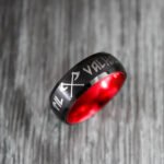 Til Valhalla Rings, Til Valhalla Wedding Bands, Vikings Couple Rings - Image 5